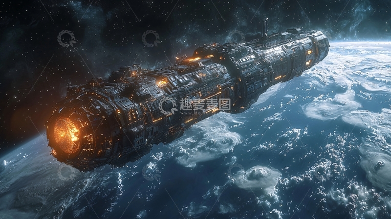 高清大图下载【趣麦麦图】宇宙飞船