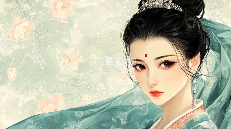 高清大图下载【趣麦麦图】古风美女