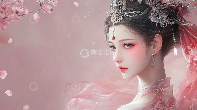 高清大图下载【趣麦麦图】古风美女