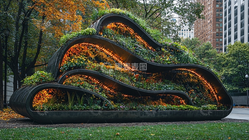 高清大图下载【趣麦麦图】绿植装置艺术