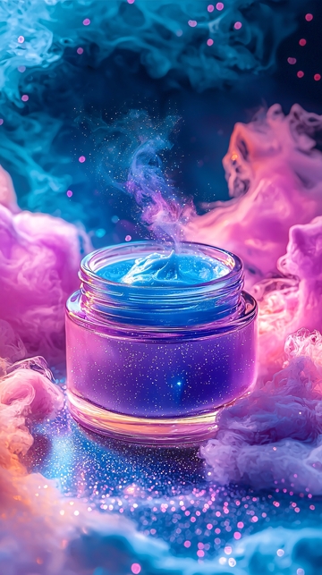 梦幻紫色护肤品