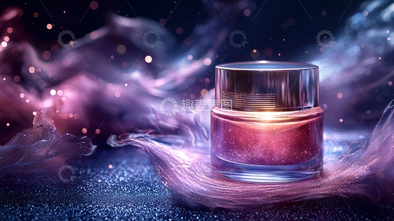 高清大图下载【趣麦麦图】梦幻紫色香水瓶