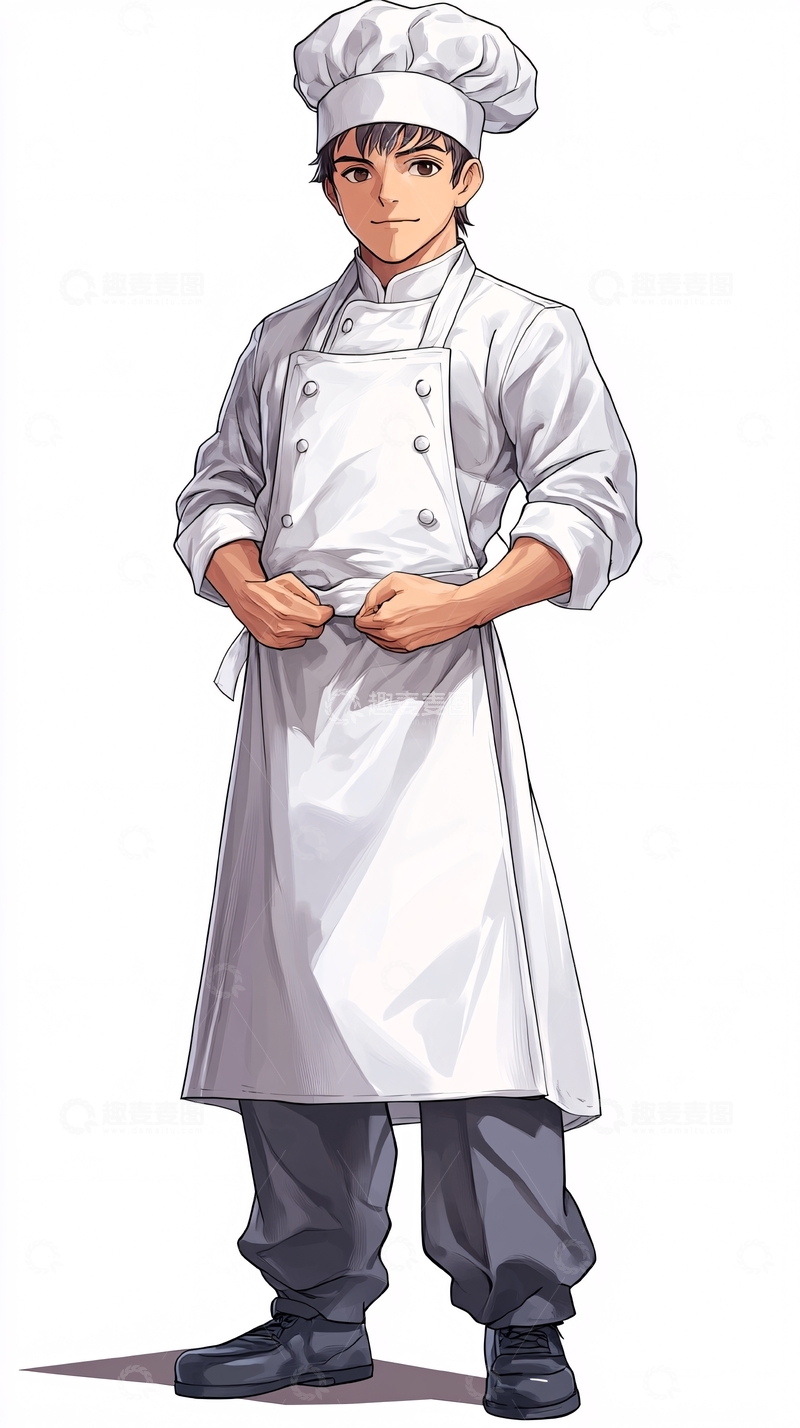 高清大图下载【趣麦麦图】帅气男性厨师