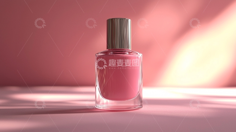 高清大图下载【趣麦麦图】粉色指甲油瓶