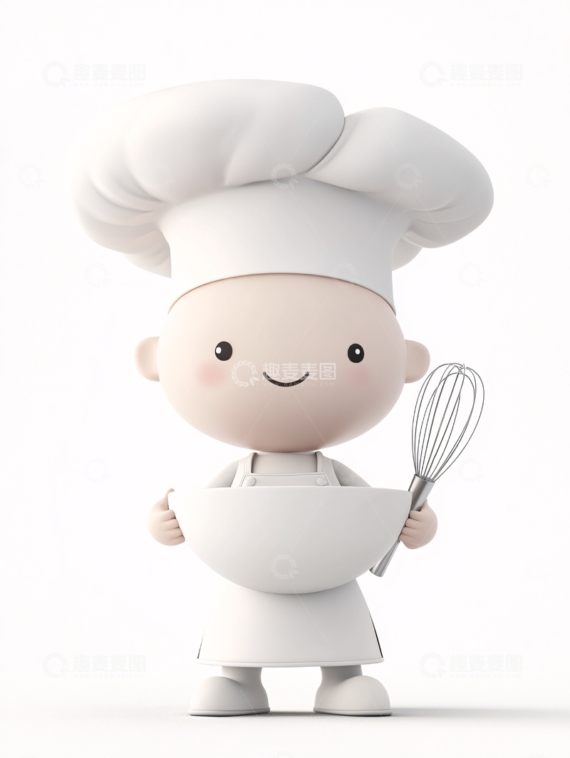 高清大图下载【趣麦麦图】可爱卡通厨师
