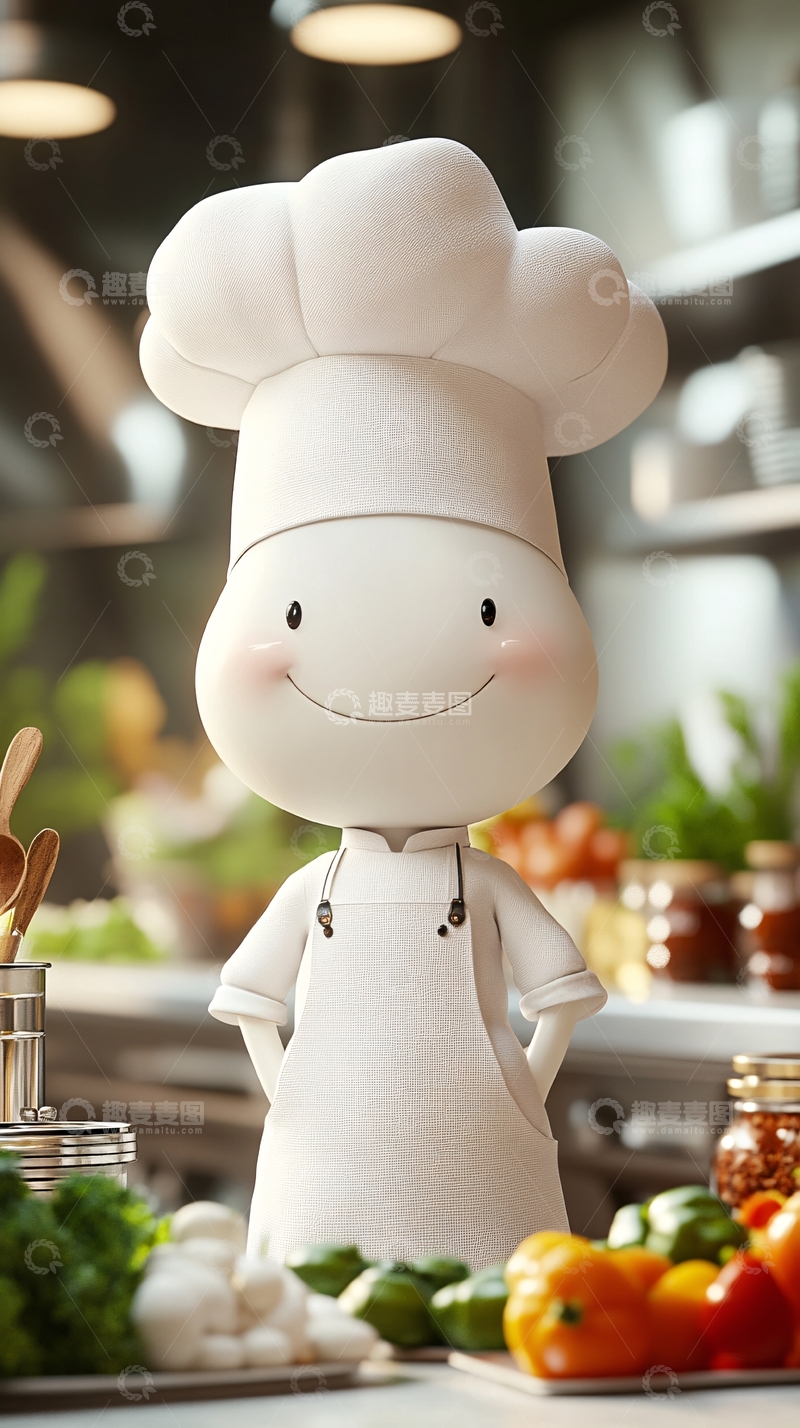 高清大图下载【趣麦麦图】卡通厨师