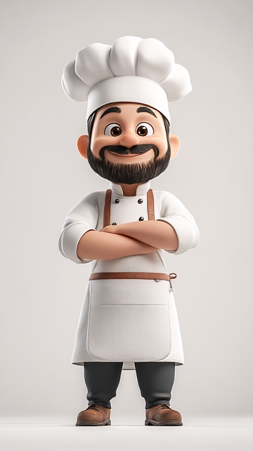 卡通厨师