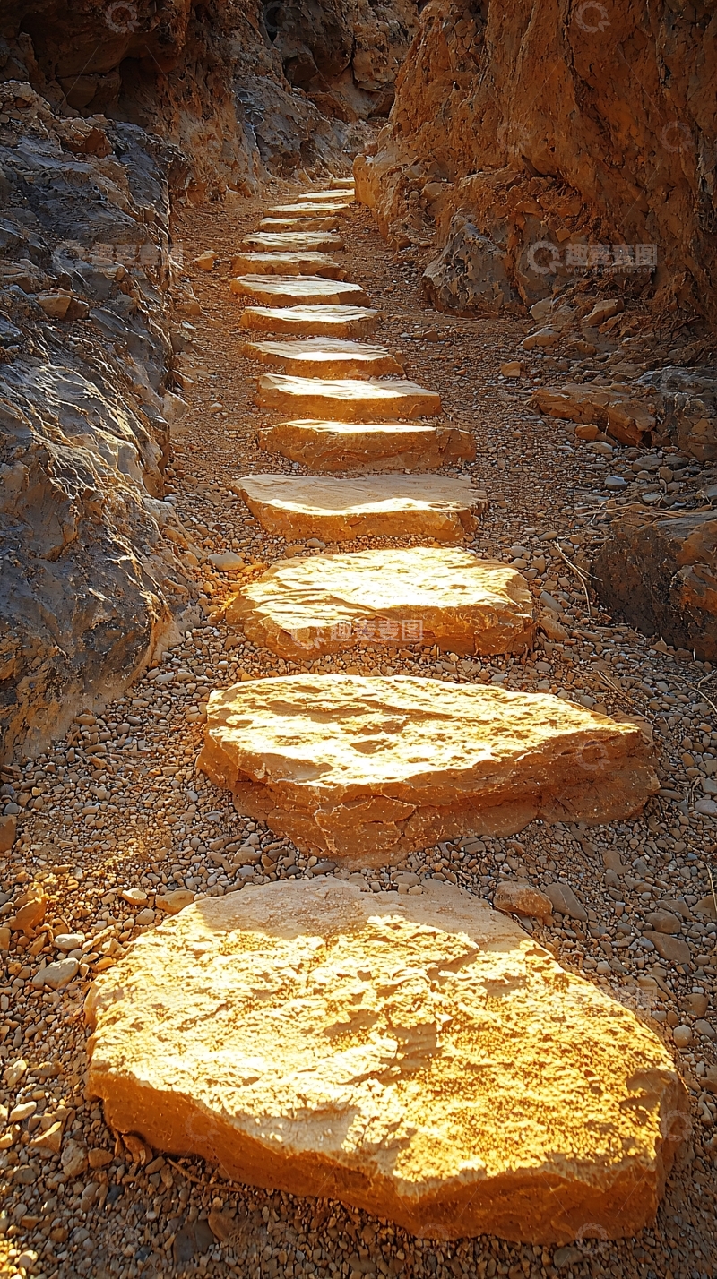 高清大图下载【趣麦麦图】山间石阶路