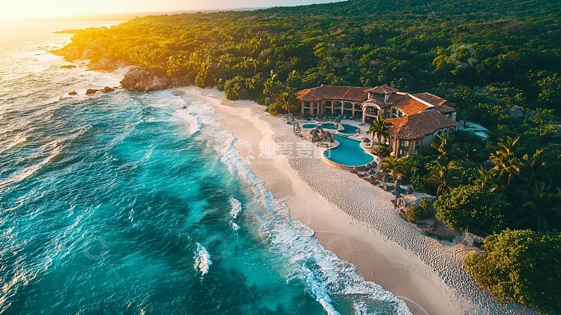 高清大图下载【趣麦麦图】海边度假酒店