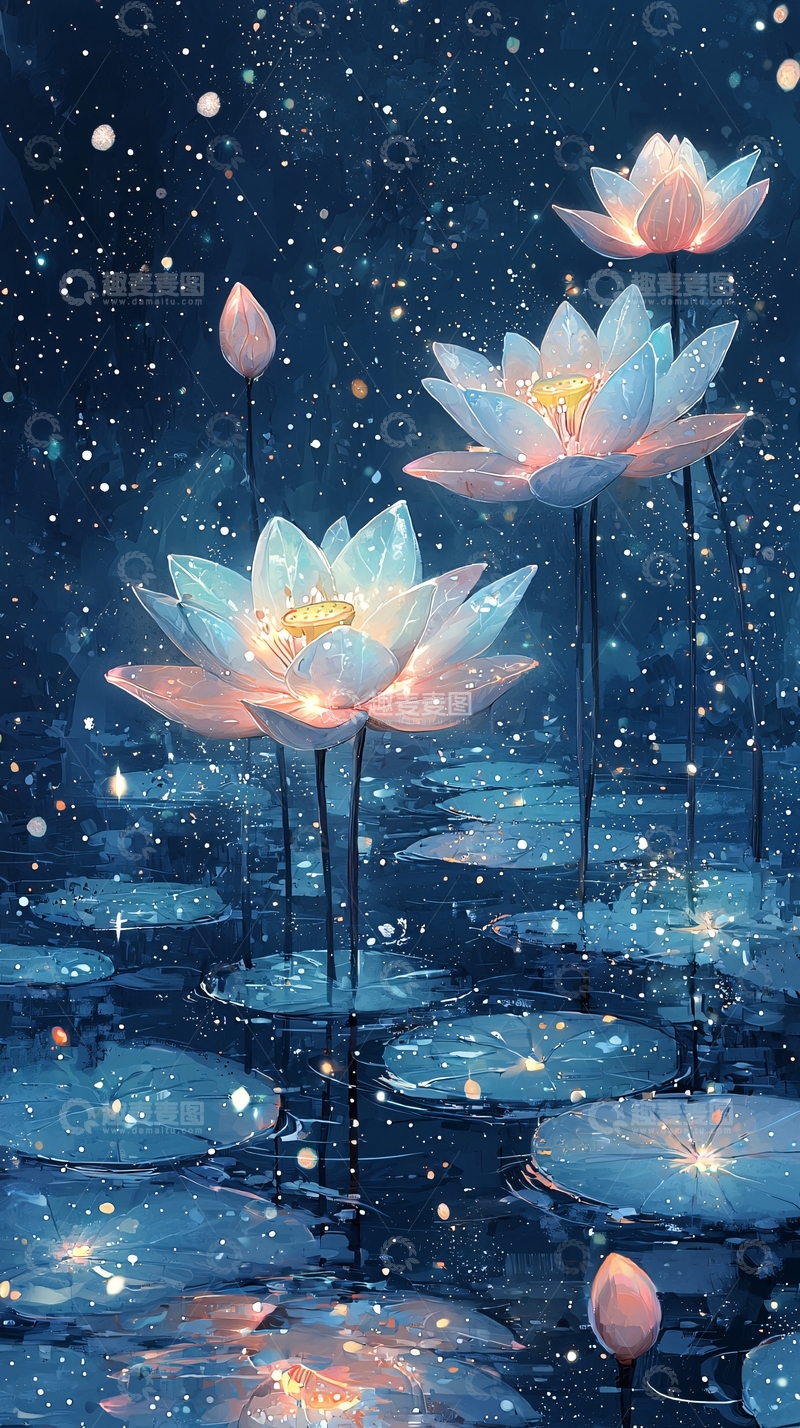 高清大图下载【趣麦麦图】梦幻莲花