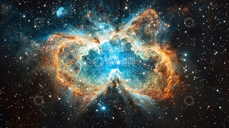 高清大图下载【趣麦麦图】宇宙蝴蝶星云