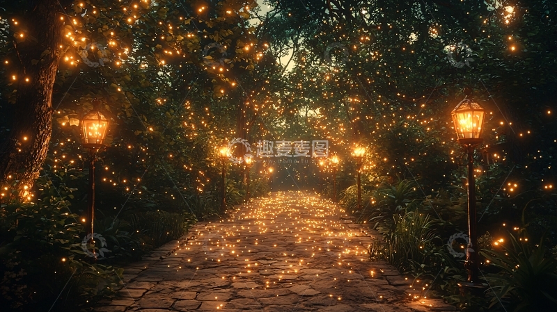 高清大图下载【趣麦麦图】梦幻森林小路46