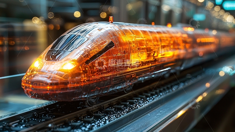 高清大图下载【趣麦麦图】透明高铁模型