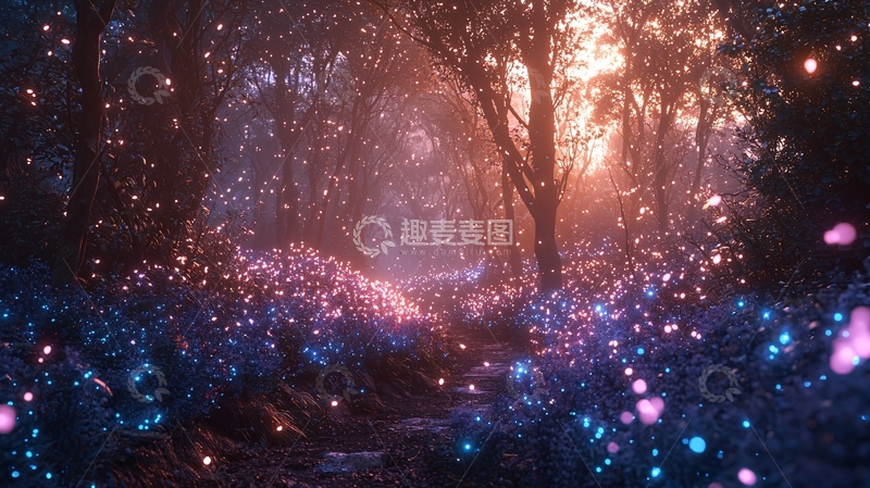 高清大图下载【趣麦麦图】梦幻森林小路45