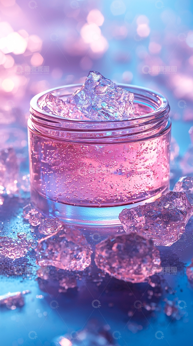 高清大图下载【趣麦麦图】冰晶质感面霜