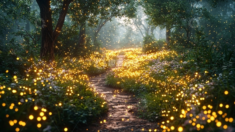 高清大图下载【趣麦麦图】梦幻森林小路44