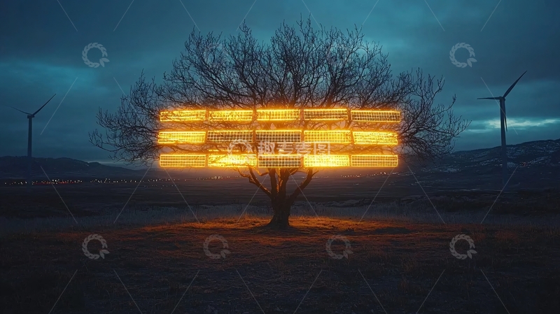 高清大图下载【趣麦麦图】光影树