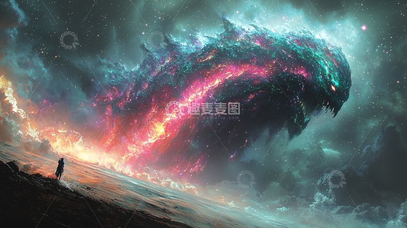 高清大图下载【趣麦麦图】宇宙巨兽