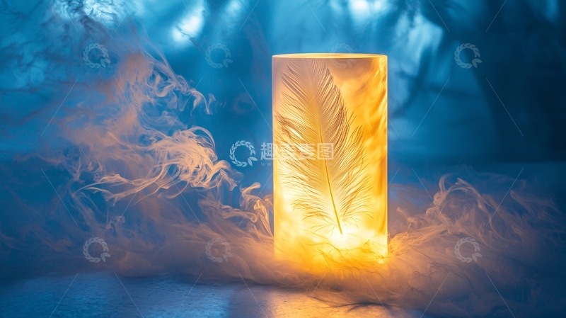 高清大图下载【趣麦麦图】冰雪羽毛灯