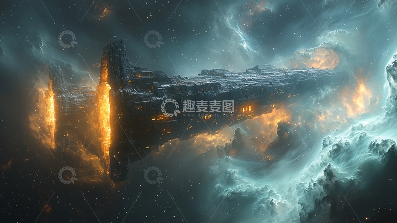 高清大图下载【趣麦麦图】宇宙飞船