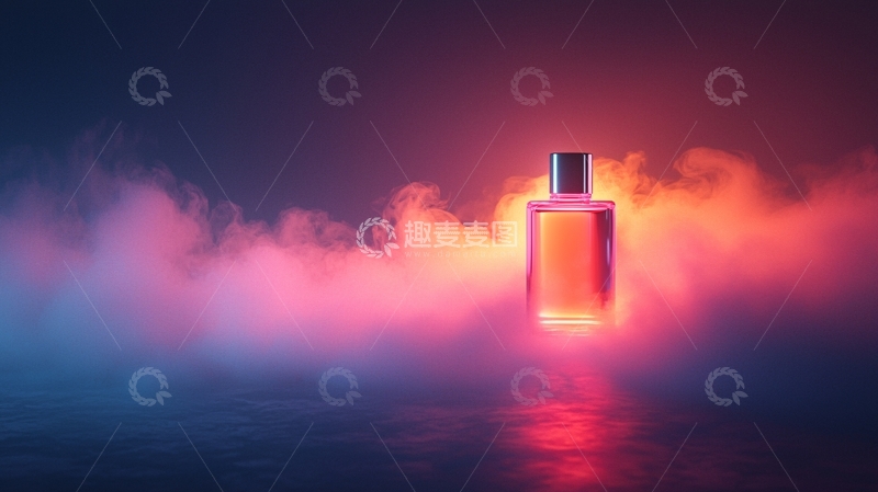 高清大图下载【趣麦麦图】粉色香水瓶