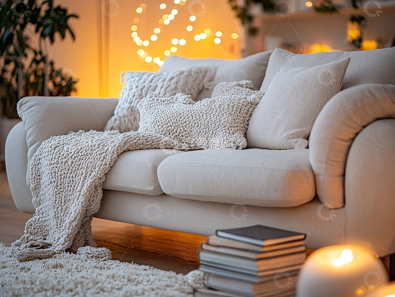 高清大图下载【趣麦麦图】温馨舒适的客厅沙发