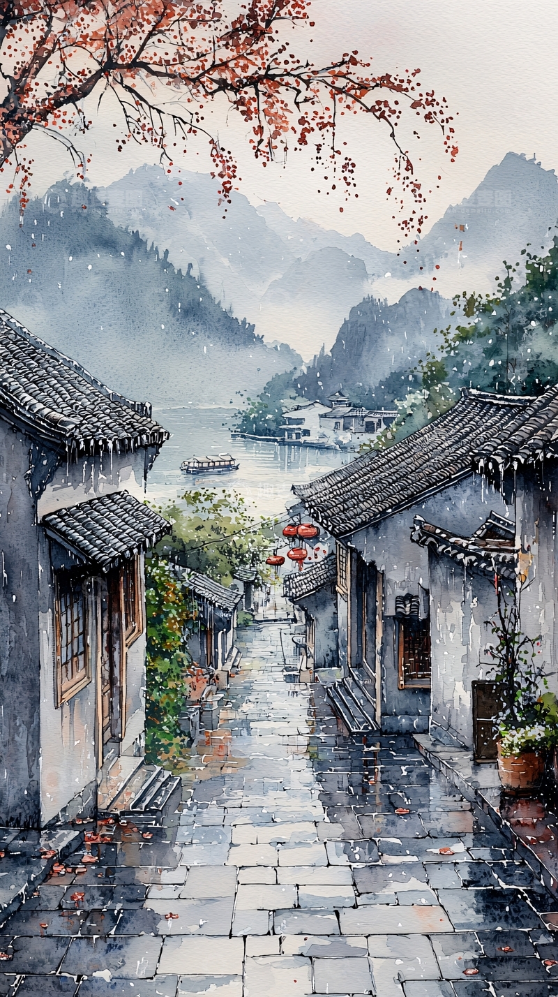 高清大图下载【趣麦麦图】水墨江南