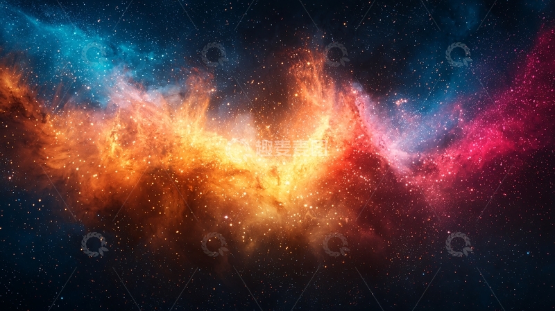 高清大图下载【趣麦麦图】宇宙火焰凤凰