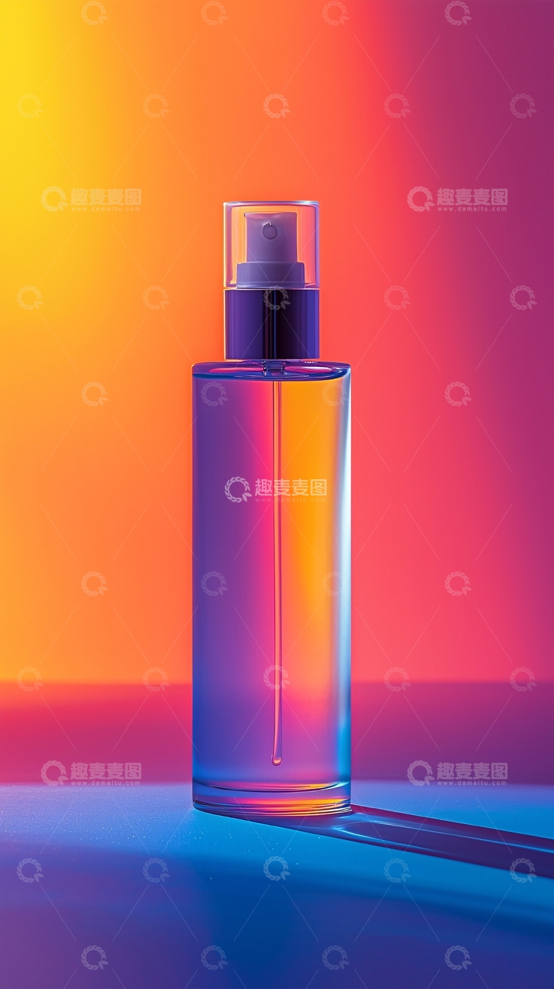 高清大图下载【趣麦麦图】彩色背景喷雾瓶
