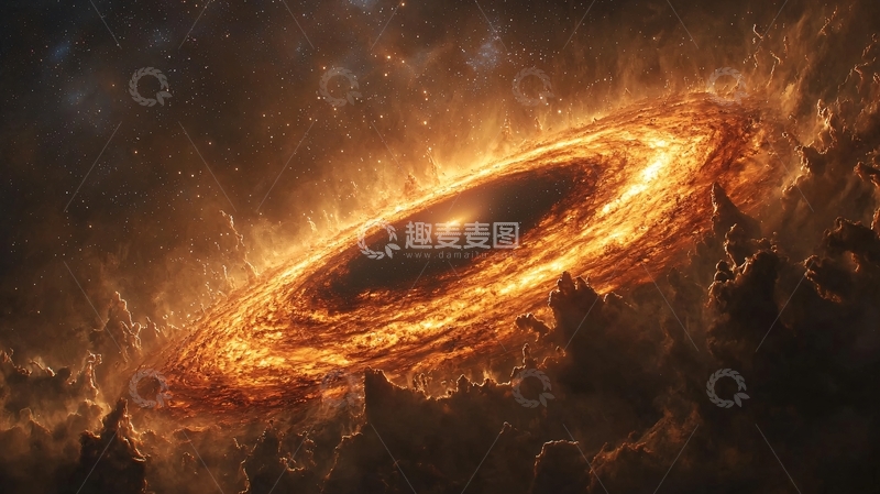 高清大图下载【趣麦麦图】燃烧的宇宙星云