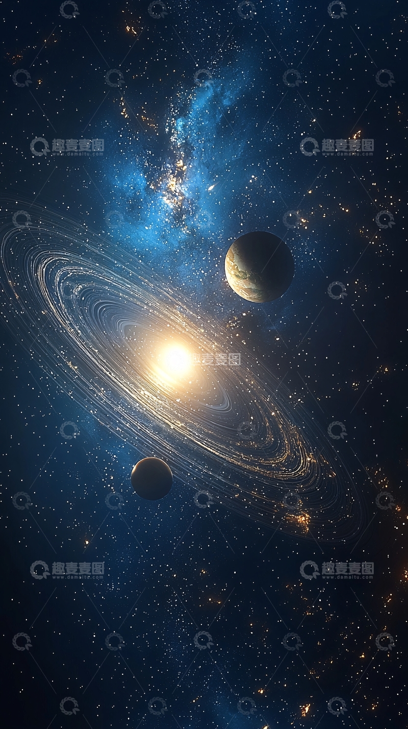 高清大图下载【趣麦麦图】宇宙星系行星