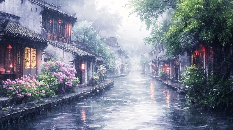 高清大图下载【趣麦麦图】水墨江南