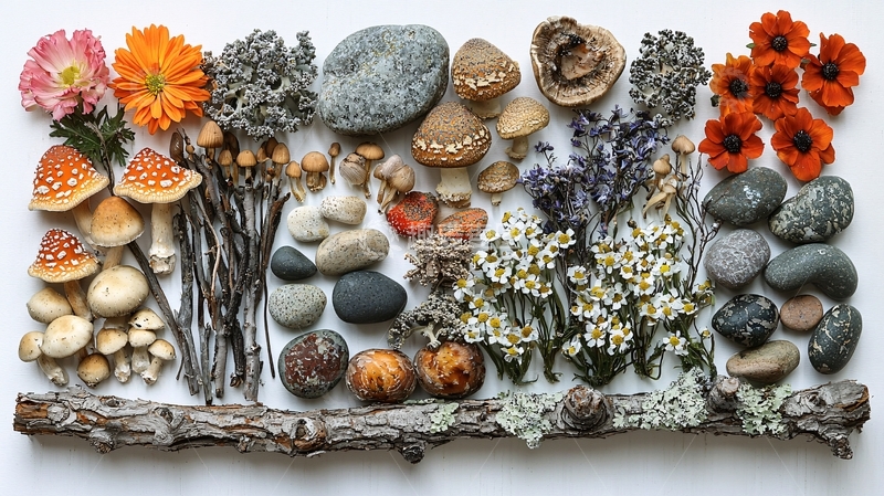 高清大图下载【趣麦麦图】自然素材拼贴