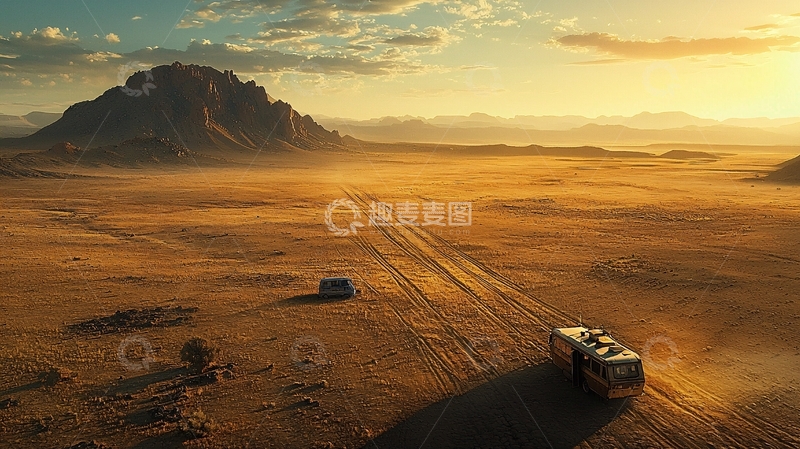 高清大图下载【趣麦麦图】沙漠公路