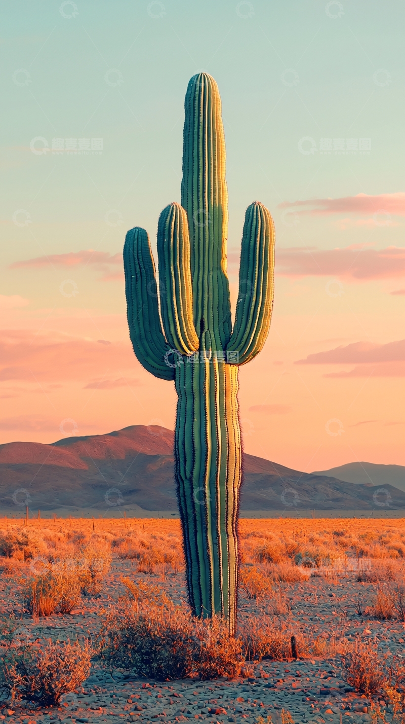 高清大图下载【趣麦麦图】沙漠仙人掌