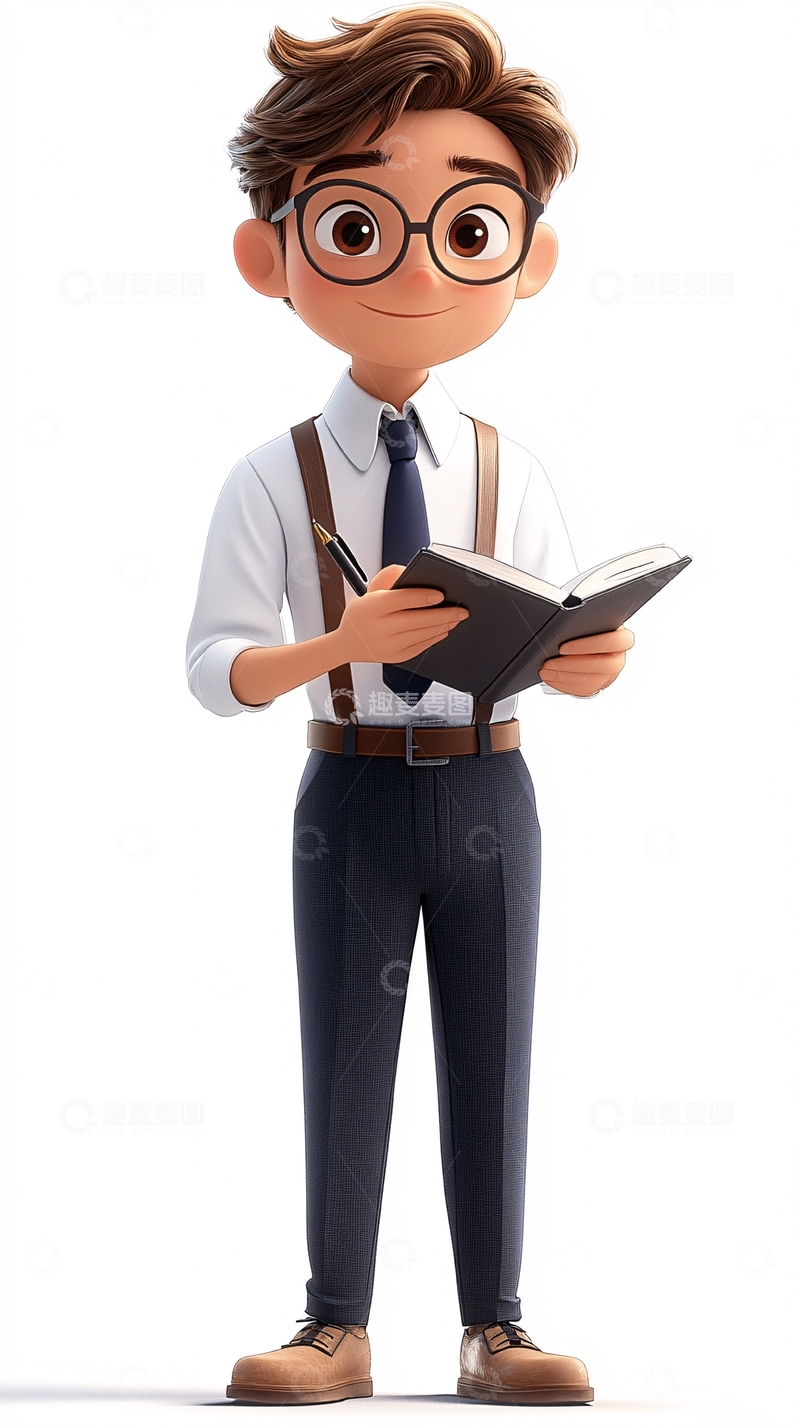 高清大图下载【趣麦麦图】卡通男孩