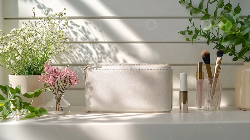 高清大图下载【趣麦麦图】阳光洒落化妆品展示