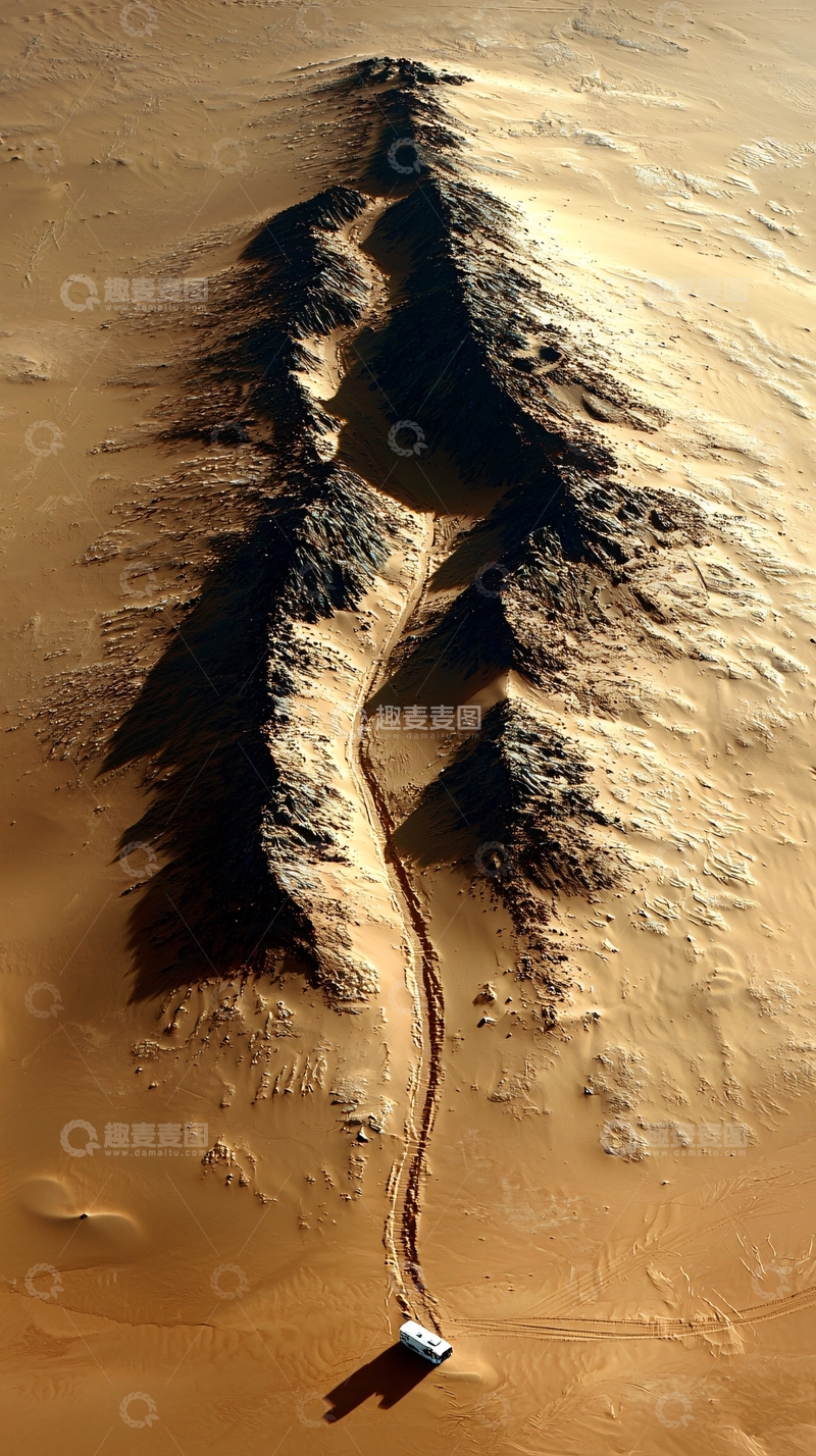 高清大图下载【趣麦麦图】沙漠裂缝
