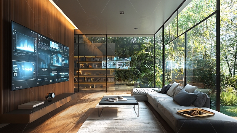 高清大图下载【趣麦麦图】现代简约风格客厅高清电视墙