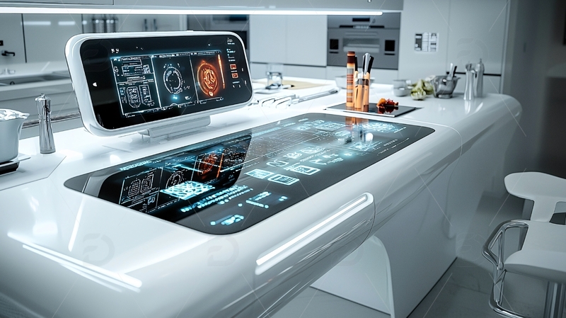 高清大图下载【趣麦麦图】未来科技厨房