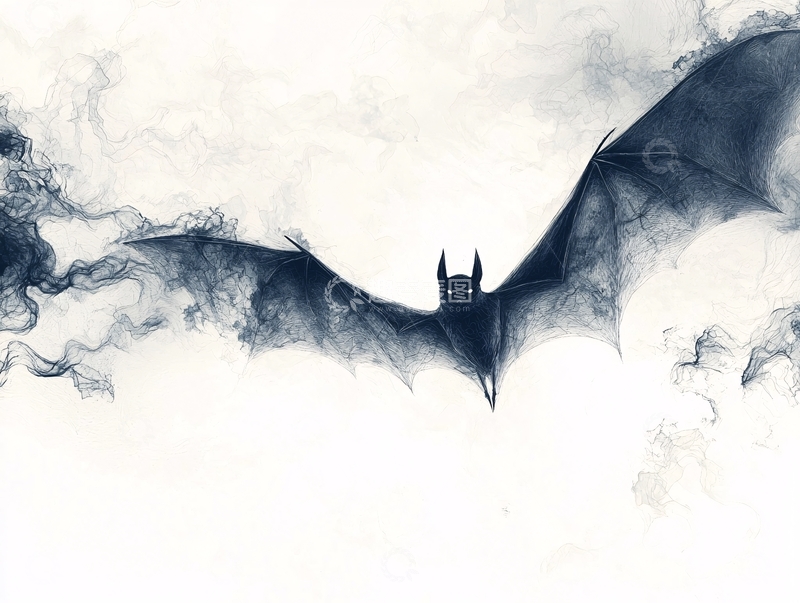 高清大图下载【趣麦麦图】飞行中的蝙蝠