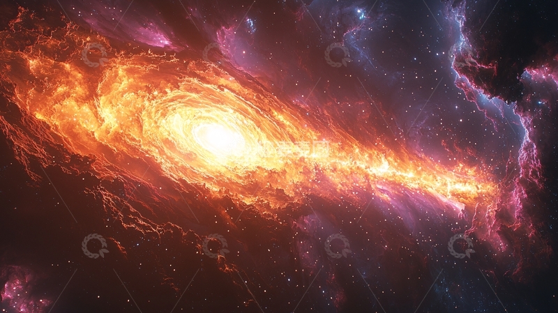 高清大图下载【趣麦麦图】宇宙火焰旋涡