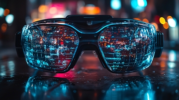 未来科技感眼镜