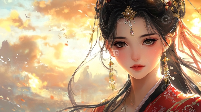 高清大图下载【趣麦麦图】古风美女