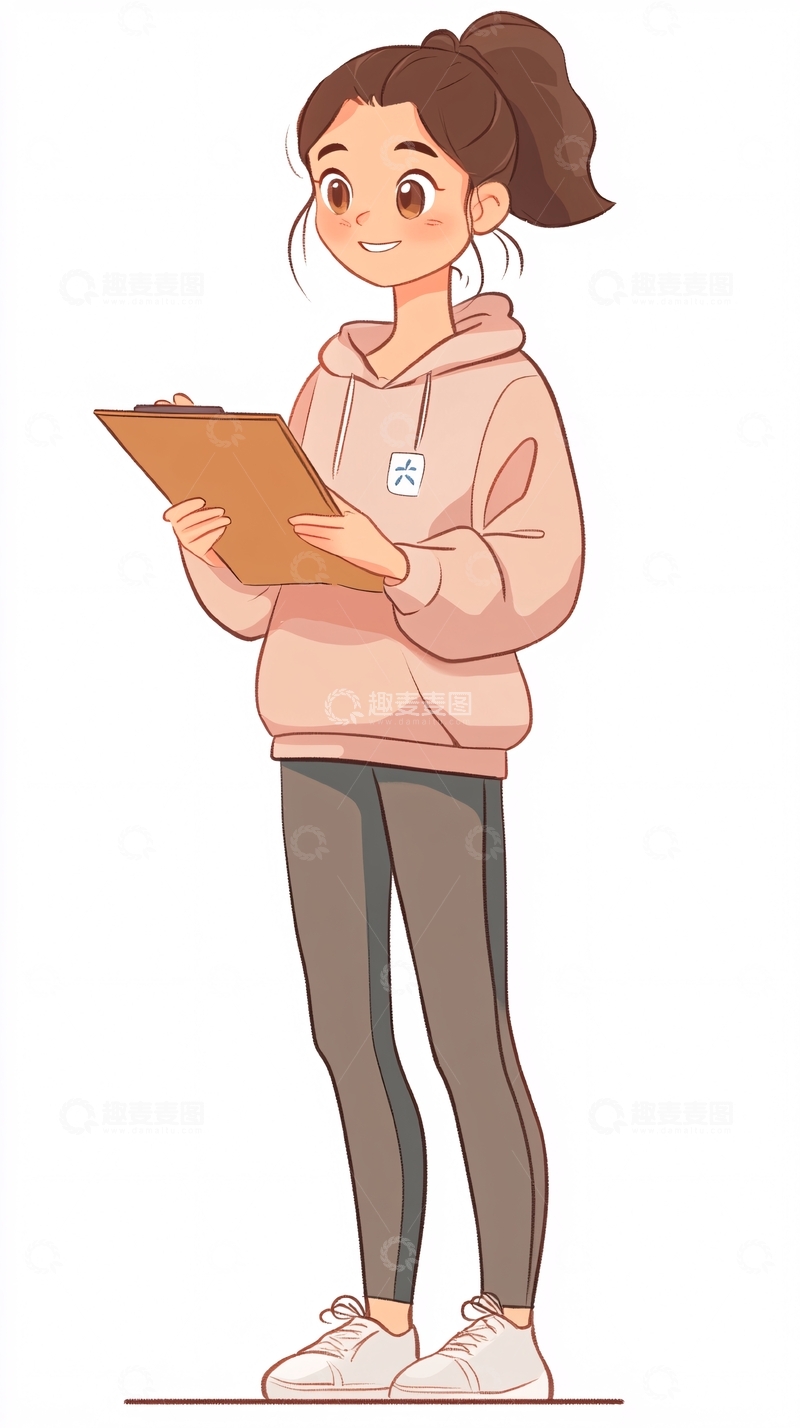 高清大图下载【趣麦麦图】卡通女孩102