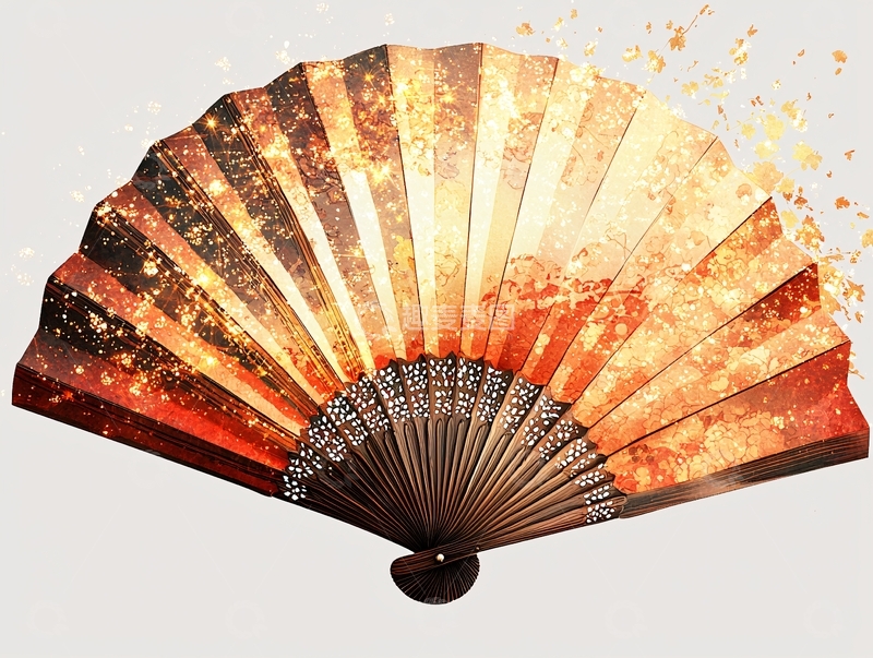 金色火焰扇子