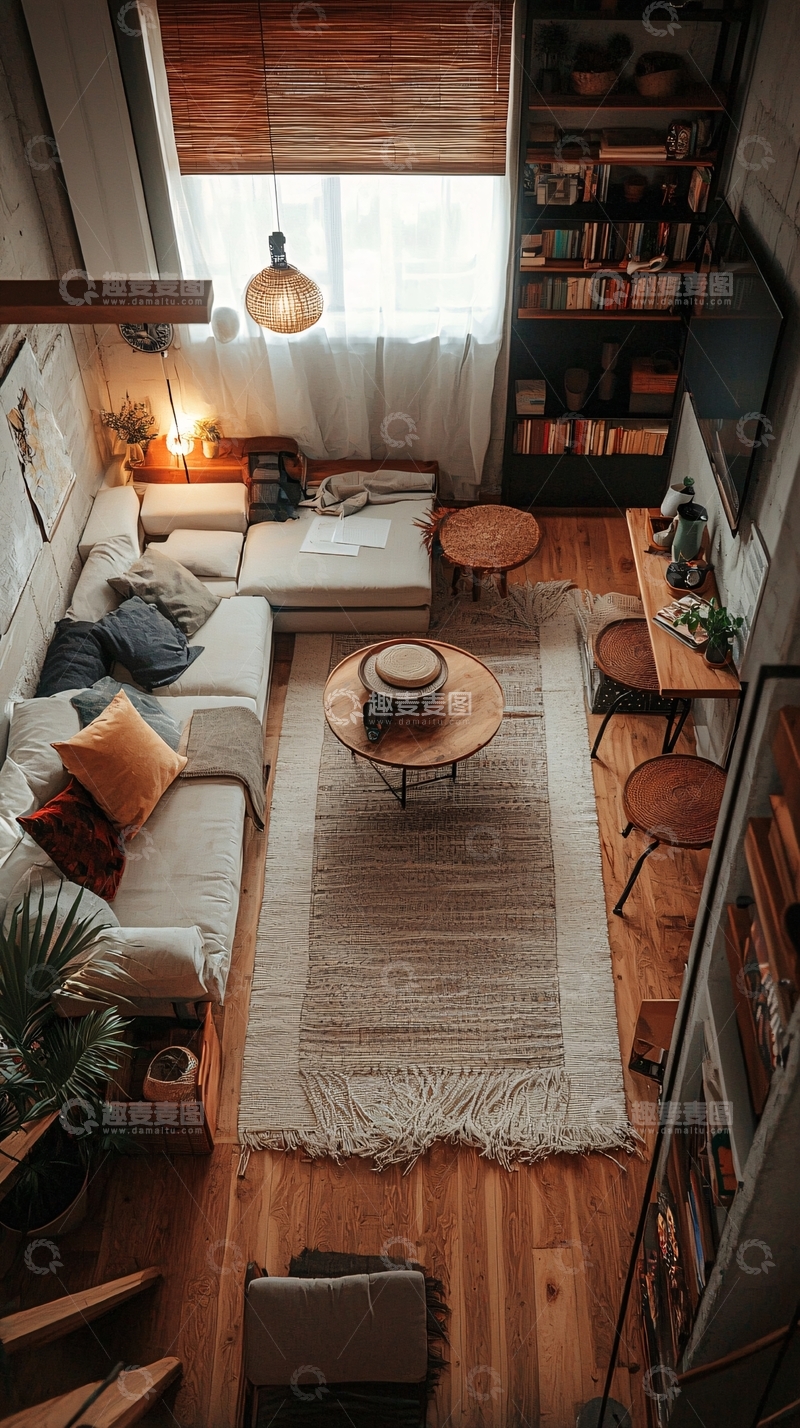 高清大图下载【趣麦麦图】loft公寓鸟瞰图