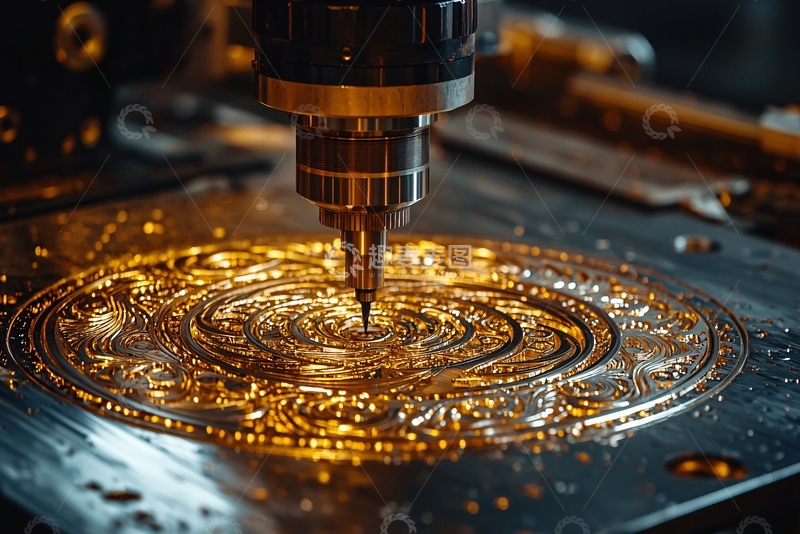 高清大图下载【趣麦麦图】精密切割金属的机器