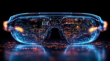 未来科技感智能眼镜