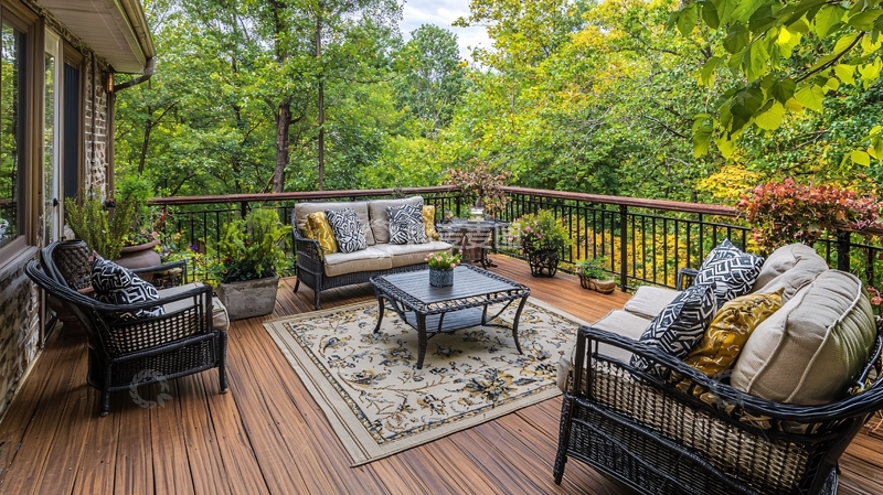 高清大图下载【趣麦麦图】户外木质露台